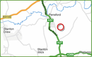 Leigh Farm - Pensford - Map